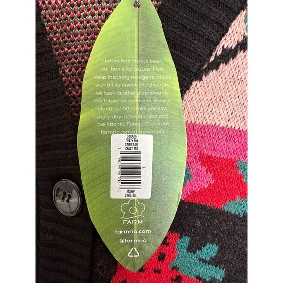 FARM RIO Crazy Mix Multicolor Patterned Cardigan - Picture 15 of 16